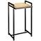 Jamie Young Steel Vellum Goathide Side Table