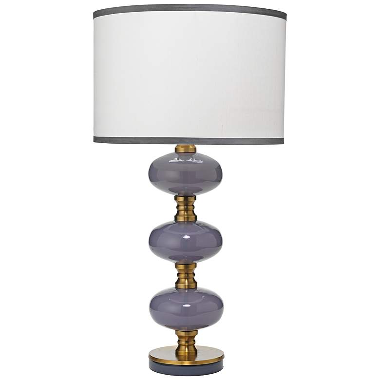 Image 1 Jamie Young Stockholm Dove Gray Glass Table Lamp