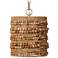 Jamie Young Strand Natural Wood Beaded 1-Light Pendant