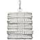 Jamie Young Strand White Wood Beaded 1-Light Pendant