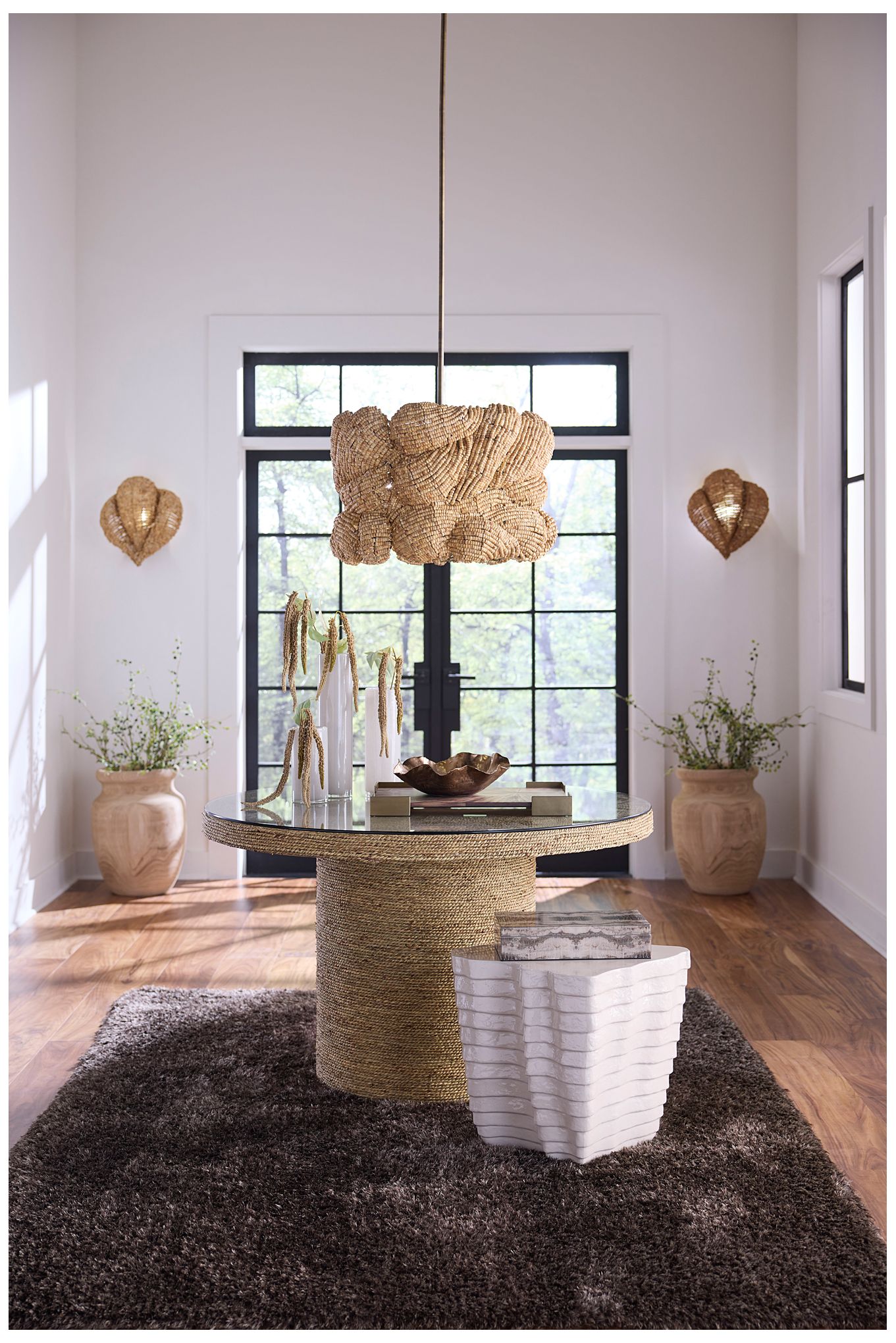 Image 3 Jamie Young Strata Side Table 18" in Cream more views