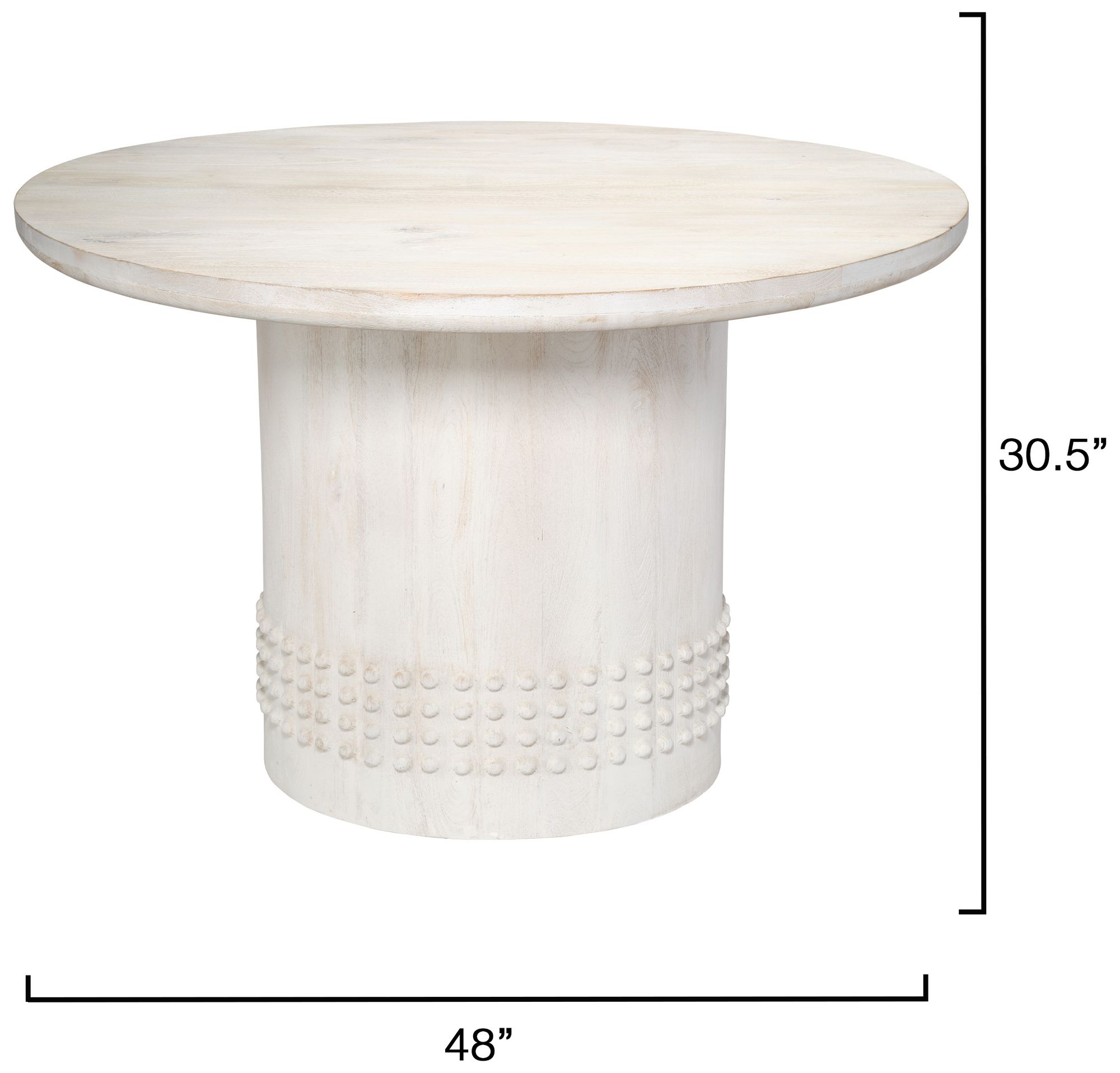Image 3 Jamie Young Studded Wood Bistro Dining T more views