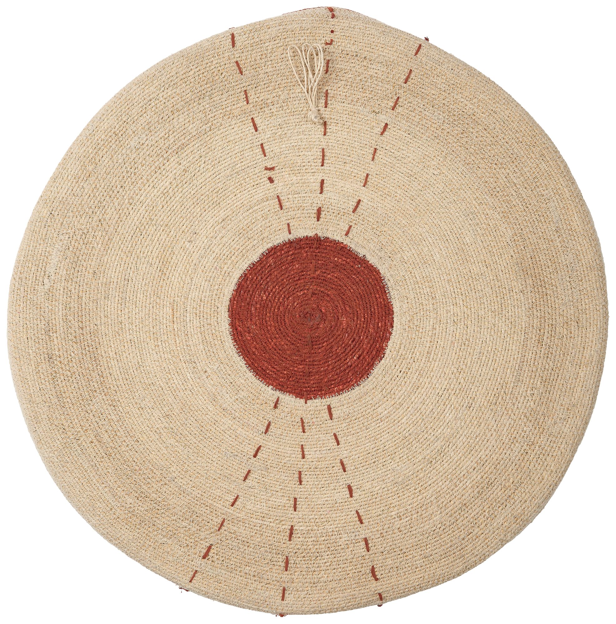 Image 5 Jamie Young Sundial Seagrass Round Wall Art in Rust more views