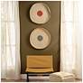 2_Jamie Young Sundial Seagrass Round Wall Art in Teal more views