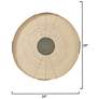 3_Jamie Young Sundial Seagrass Round Wall Art in Teal more views
