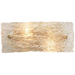 Jamie Young Swan 4 1/2&quot; High Curved Clear Glass Wall Sconce
