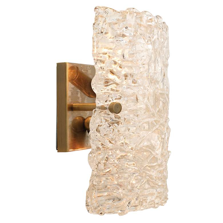 Image 2 Jamie Young Swan 9 1/2" High Curved Clear Glass Wall Sconce more views