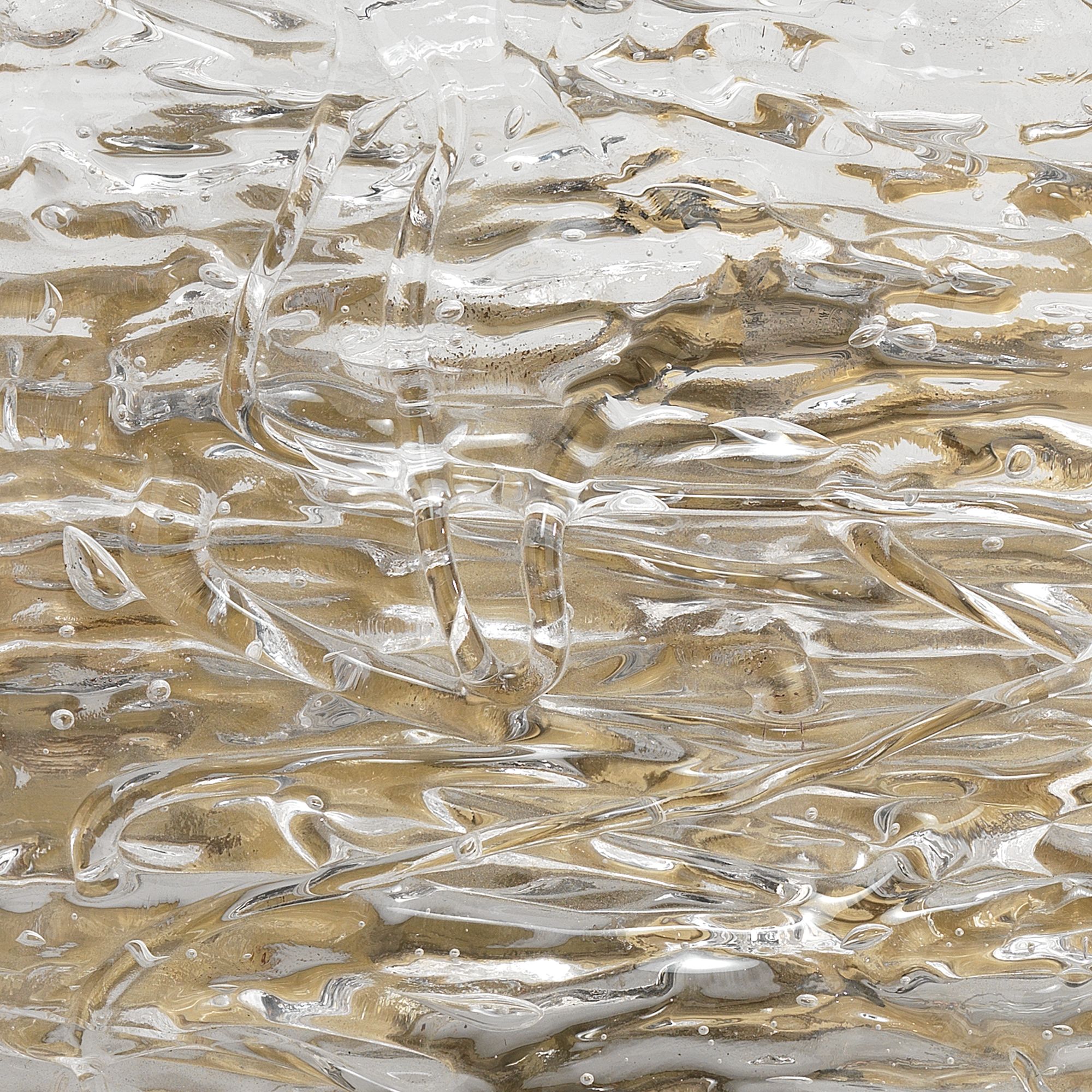 Image 3 Jamie Young Swan 9 1/2" High Curved Clear Glass Wall Sconce more views