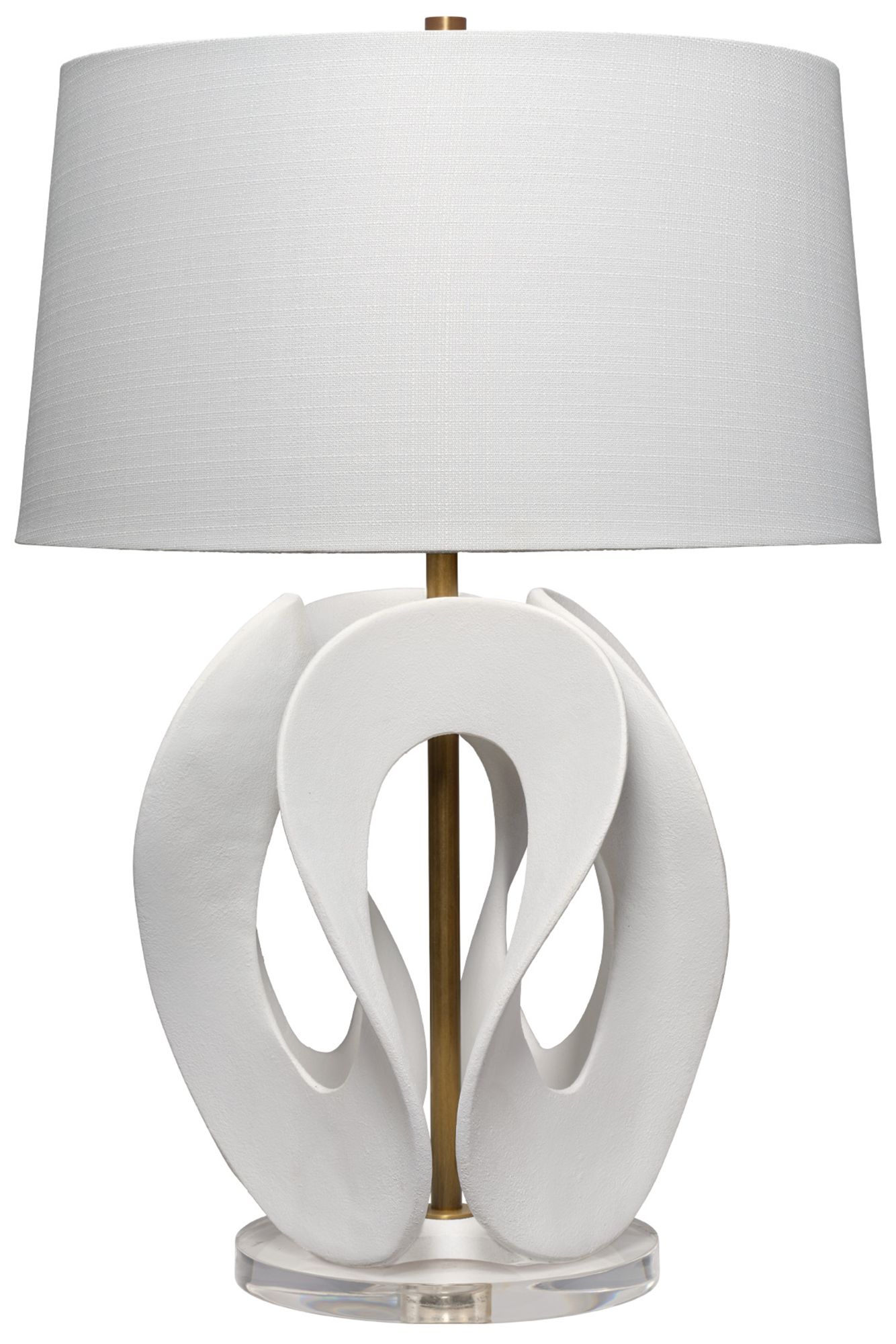 Image 2 Jamie Young Swan Resin Table Lamp with Linen Shade 29"