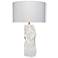 Jamie Young Sweetwood Ceramid Table Lamp with Linen Shade