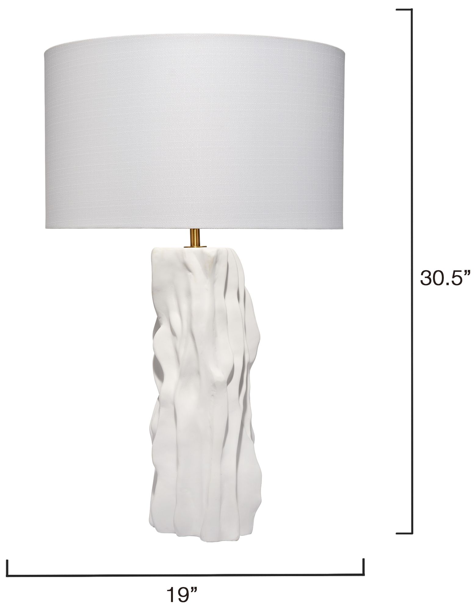 Image 3 Jamie Young Sweetwood Ceramid Table Lamp with Linen Shade more views