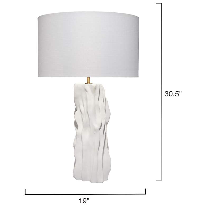 Image 3 Jamie Young Sweetwood Ceramid Table Lamp with Linen Shade more views