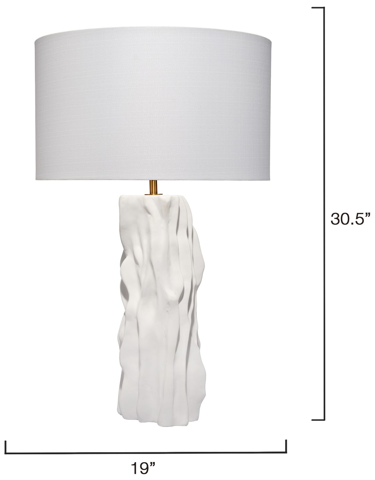 Image 5 Jamie Young Sweetwood Ceramid Table Lamp with Linen Shade more views