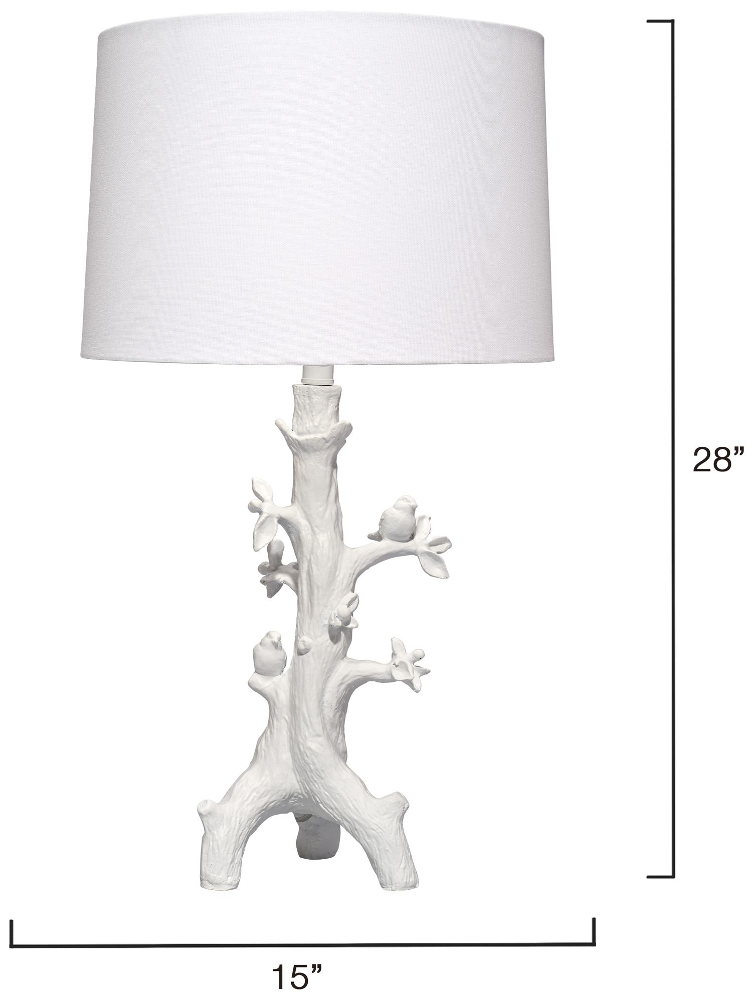 Image 3 Jamie Young Sycamore Resin Table Lamp with Linen Shade more views