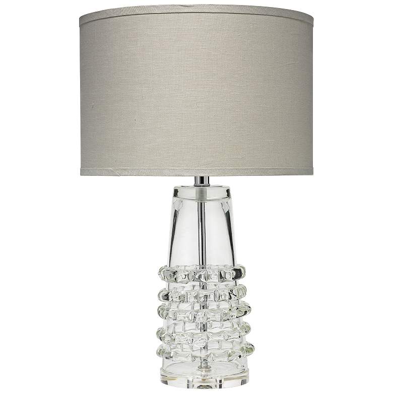 Image 1 Jamie Young Tall Clear Glass Ribbon Table Lamp
