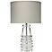 Jamie Young Tall Clear Glass Ribbon Table Lamp