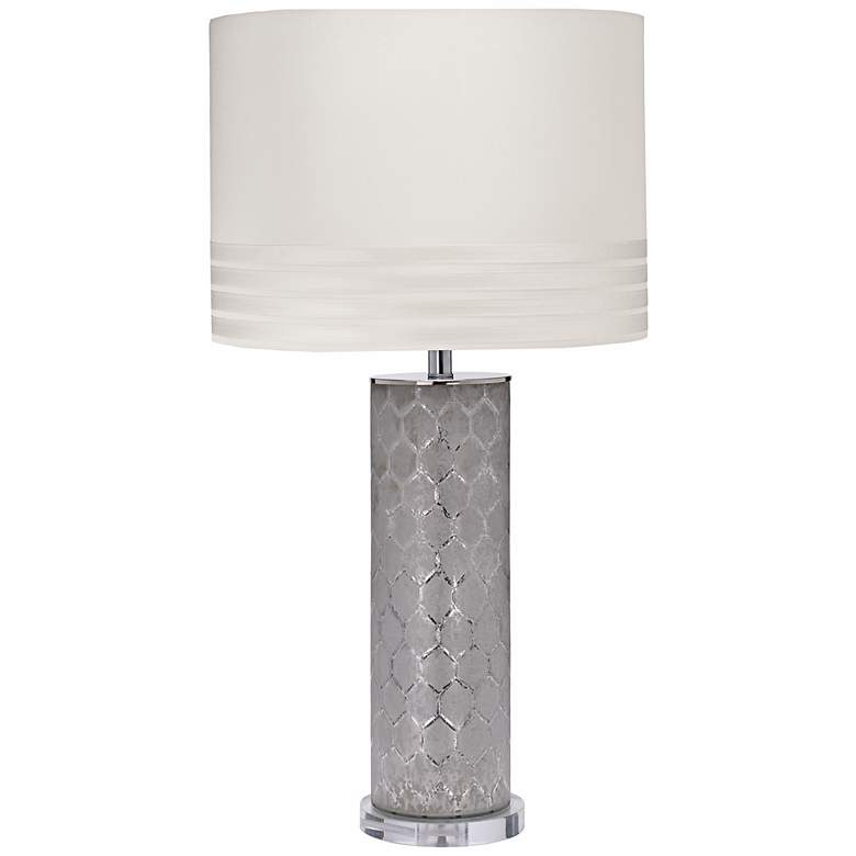 Image 1 Jamie Young Tall Lattice Glass Table Lamp