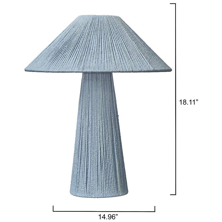 Image 4 Jamie Young Tension Blue Jute Table Lamp more views