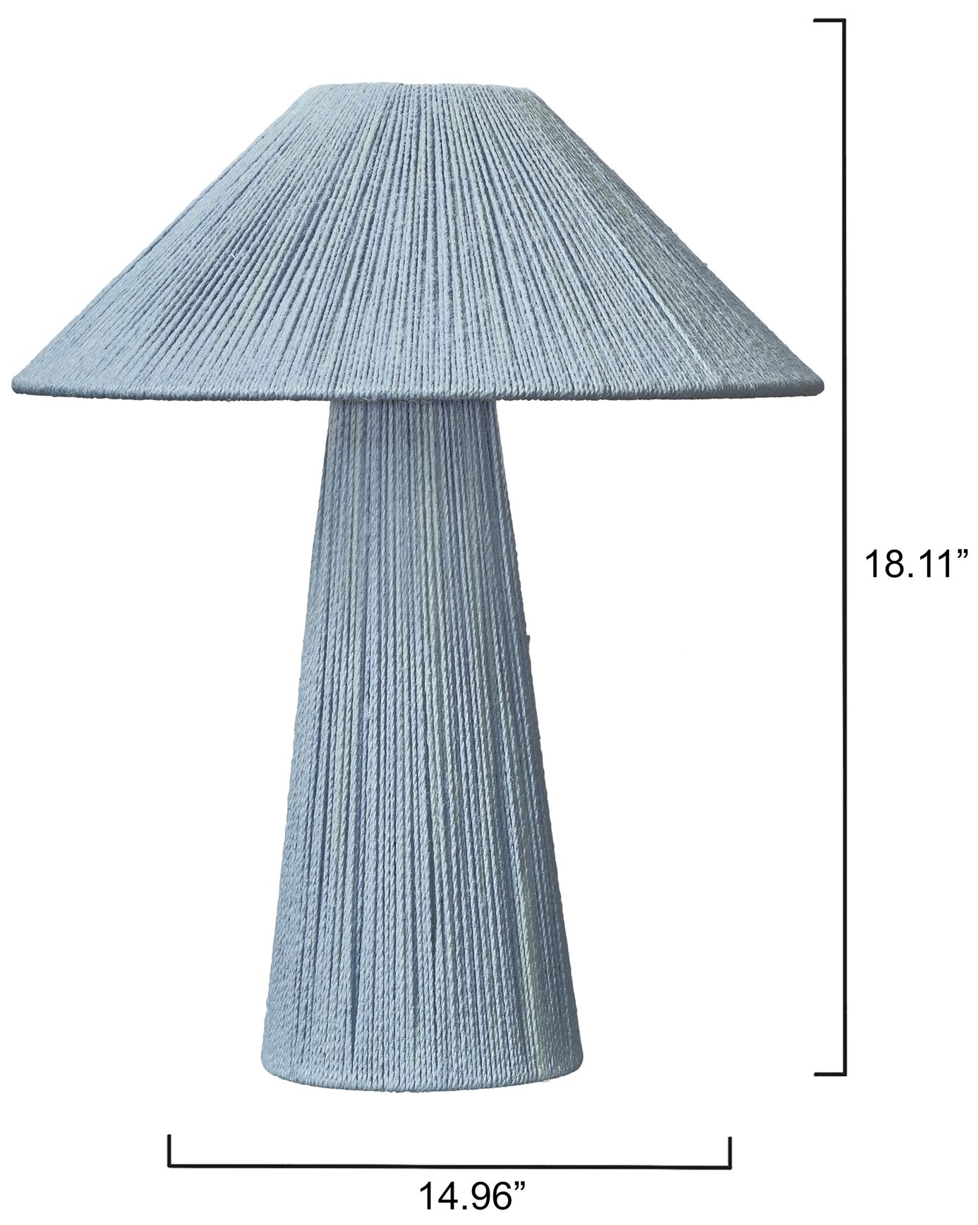 Image 6 Jamie Young Tension Blue Jute Table Lamp more views