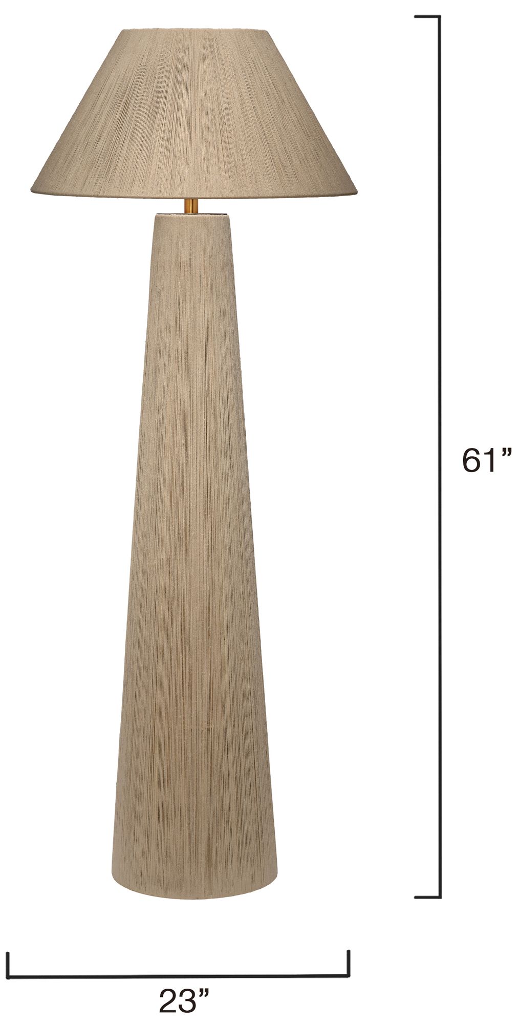 Image 3 Jamie Young Tension Natural Jute 1-Light Floor Lamp more views