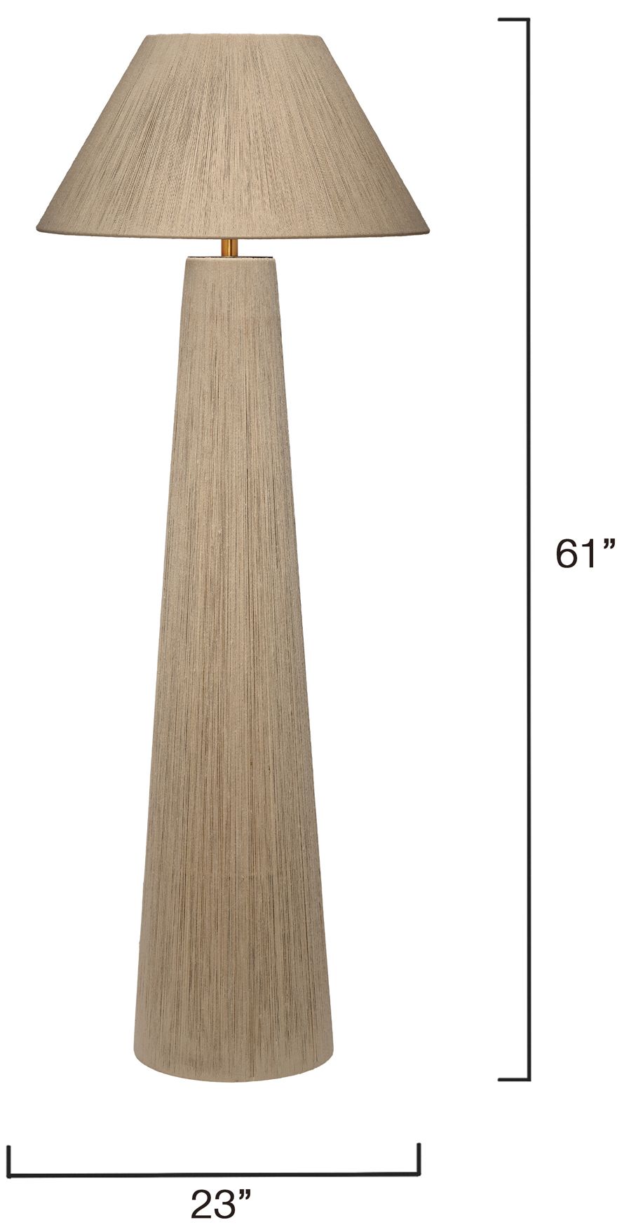 Image 5 Jamie Young Tension Natural Jute 1-Light Floor Lamp more views