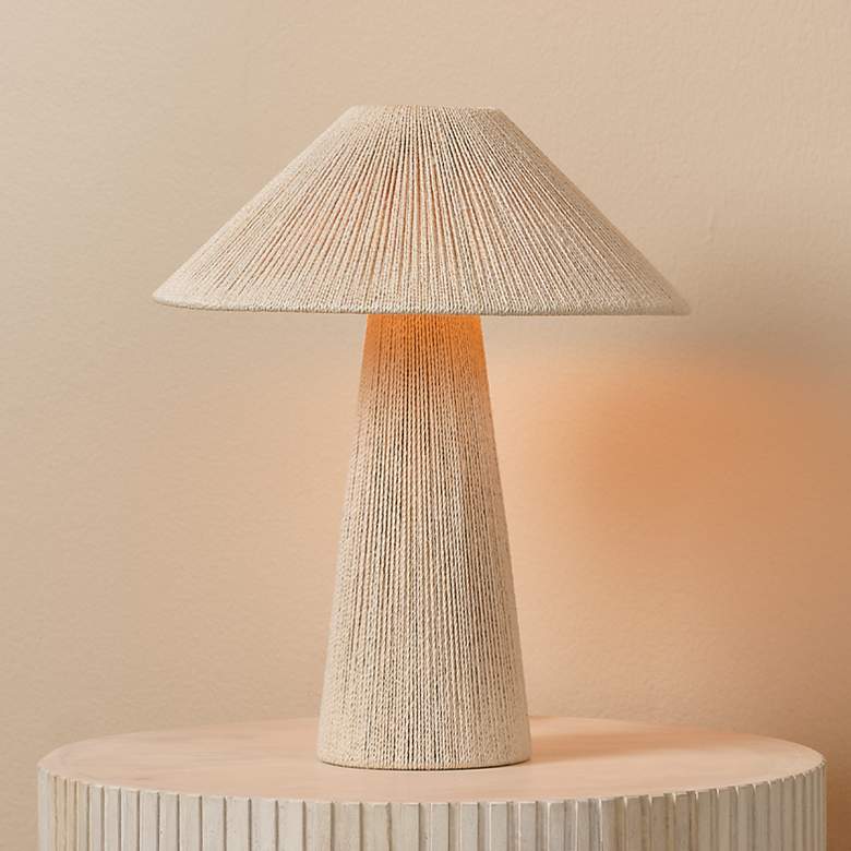 Image 1 Jamie Young Tension Off-White Jute Table Lamp