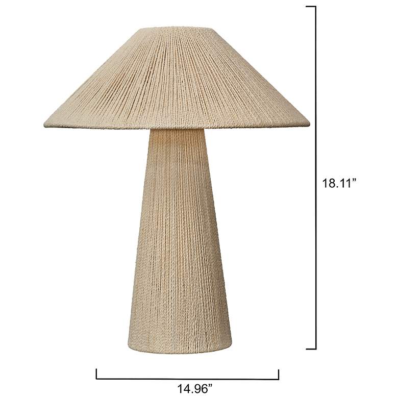 Image 3 Jamie Young Tension Off-White Jute Table Lamp more views