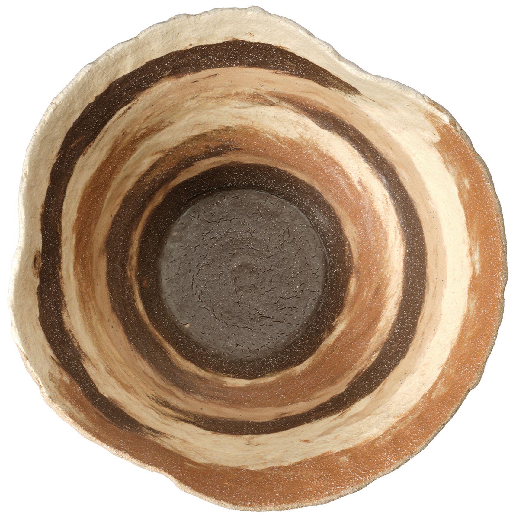 Image 5 Jamie Young Textile Porcelain Bowl 7" in Brown more views