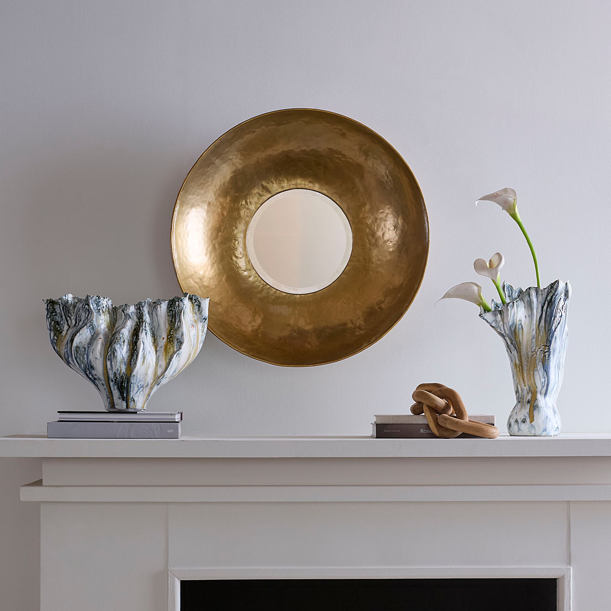 Image 7 Jamie Young Theia Iron Round Wall Mirror more views