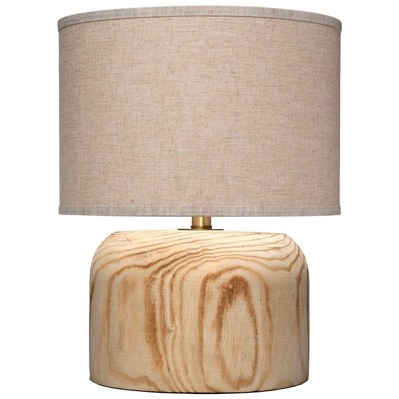 Image 2 Jamie Young Timber Table Lamp with Linen Shade