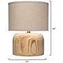3_Jamie Young Timber Table Lamp with Linen Shade more views
