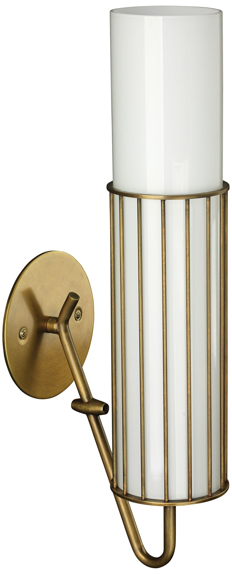 brass cylinder sconce