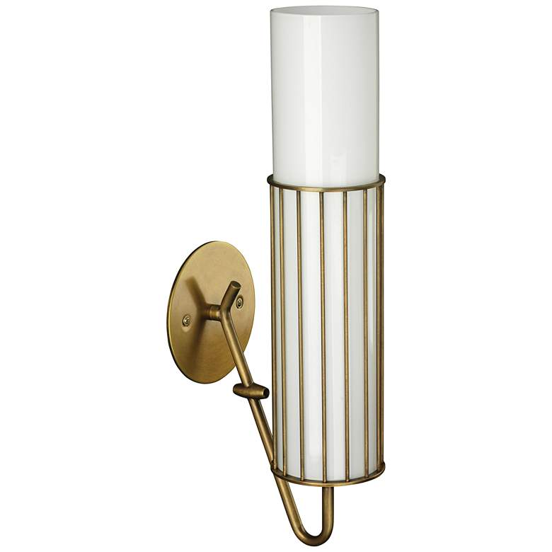 Image 1 Jamie Young Torino 17"H Antique Brass Cylinder Wall Sconce
