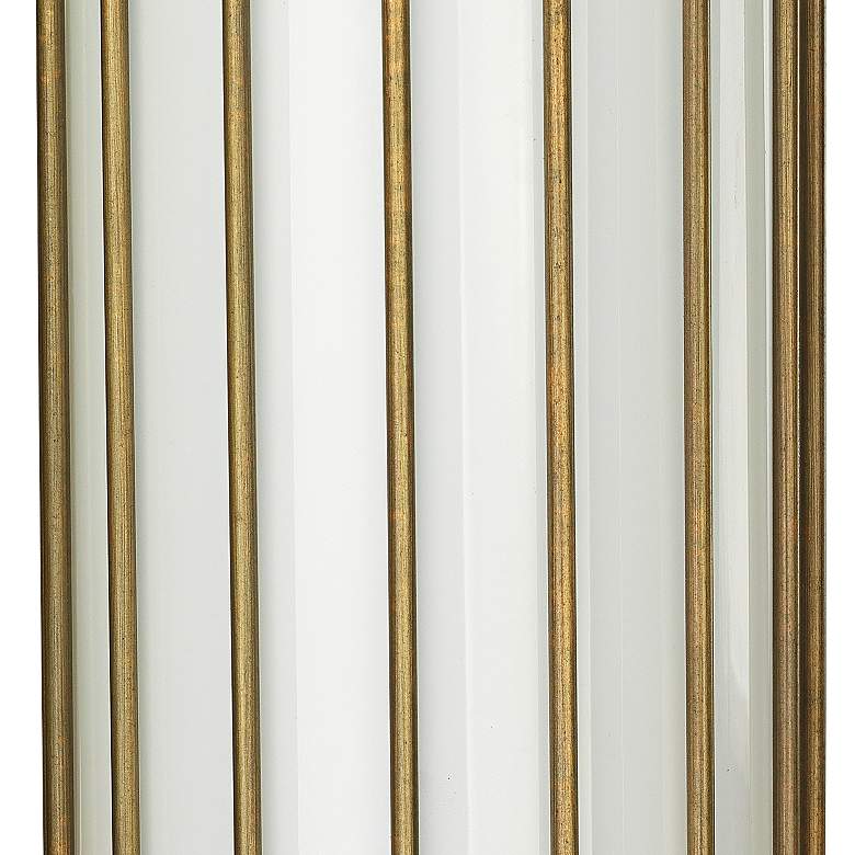 Image 2 Jamie Young Torino 17 inchH Antique Brass Cylinder Wall Sconce more views