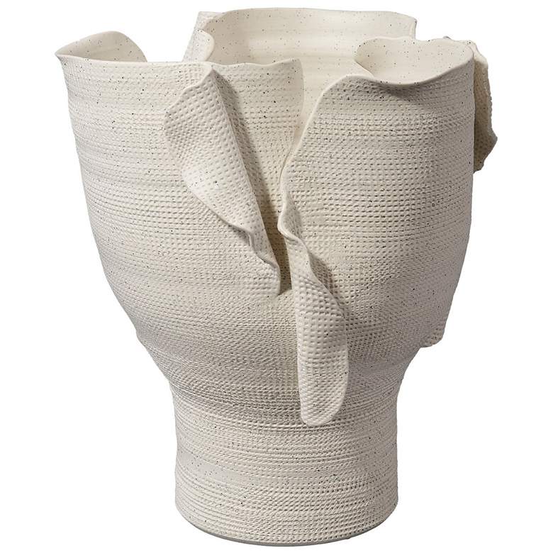 Image 1 Jamie Young Torn Wide Porcelain Decorative Vessel