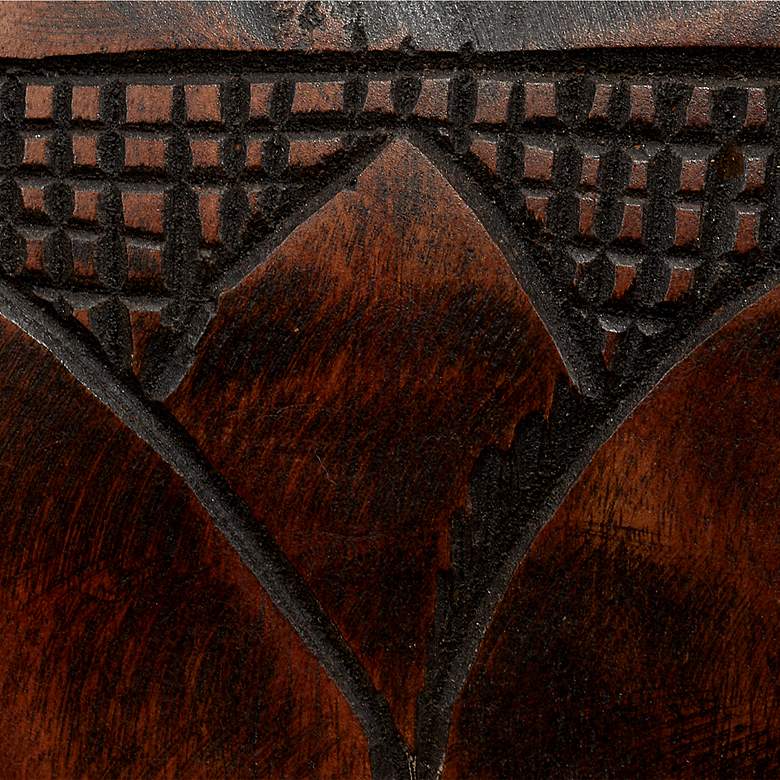 Image 5 Jamie Young Totem Dark Brown Mango Wood Floor Lamp more views