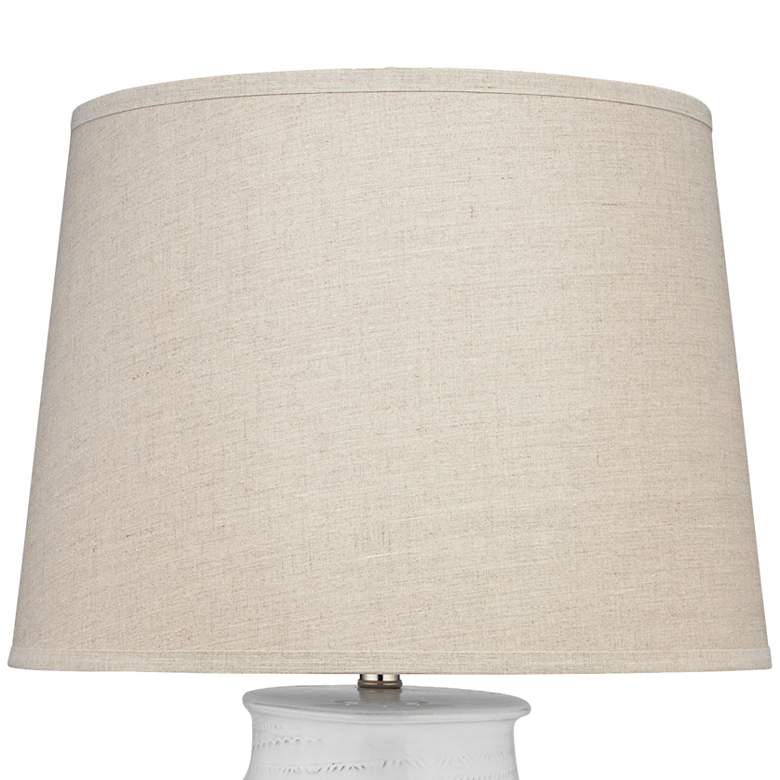 Image 3 Jamie Young Trace 26" High Rustic Off-White Ceramic Table Lamp more views