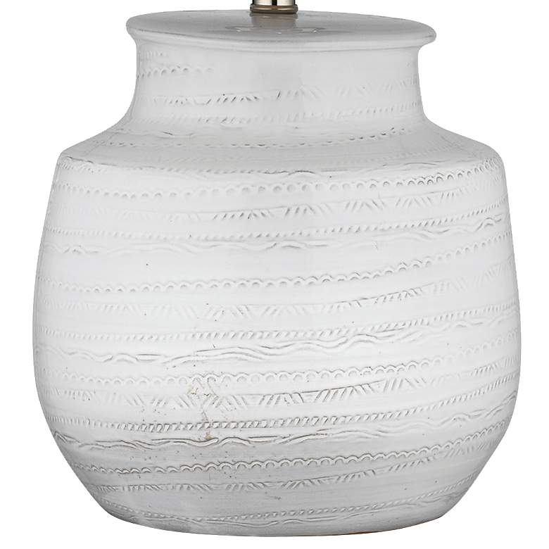 Image 4 Jamie Young Trace Off-White Ceramic Table Lamp more views