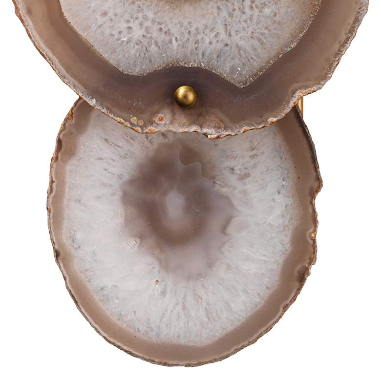 Image 3 Jamie Young Trinity 17"H Agate and Brass Wall Sconce more views