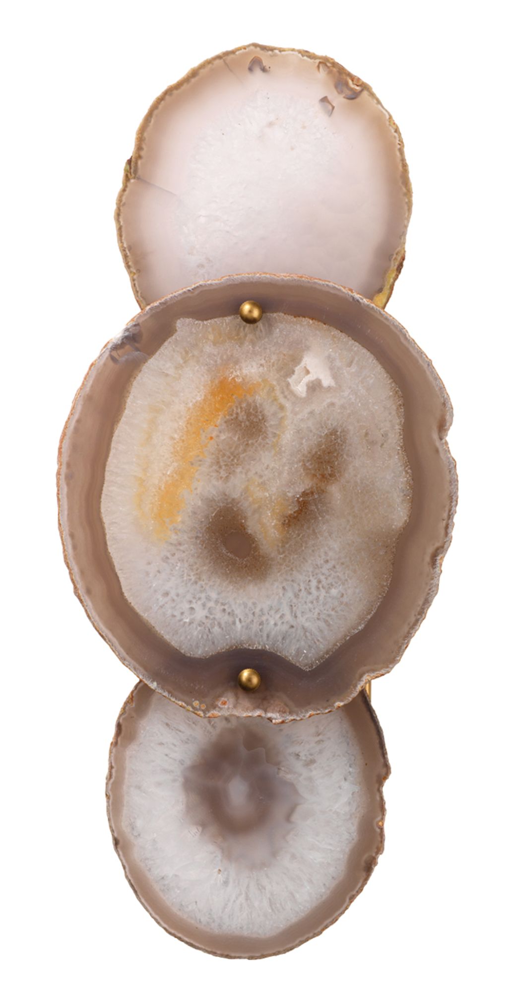 Image 5 Jamie Young Trinity 17"H Agate and Brass Wall Sconce more views