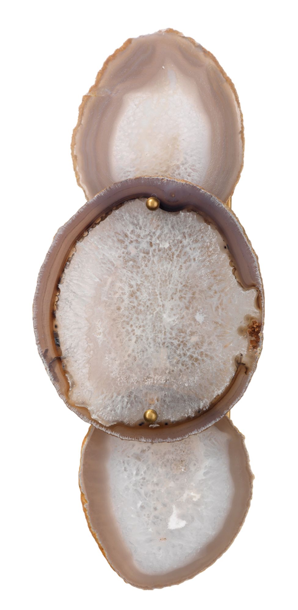 Jamie Young Trinity 17"H Agate and Brass Wall Sconce