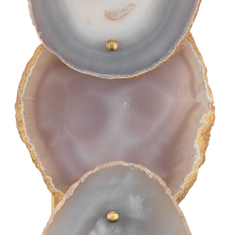 Image 2 Jamie Young Trinity 26" High Pale Lavender and Brass Wall Sconce more views