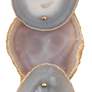 Jamie Young Trinity 26" High Pale Lavender and Brass Wall Sconce