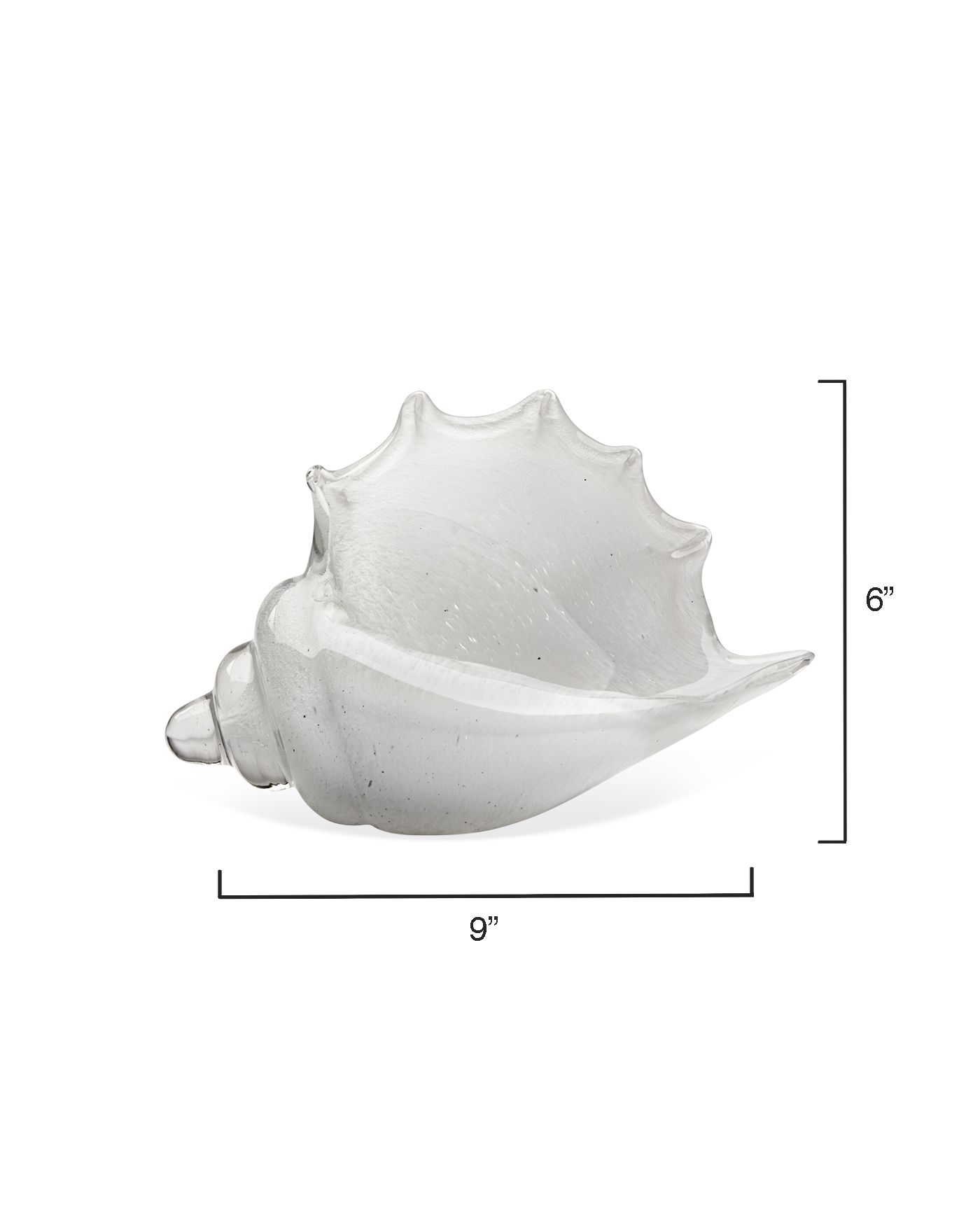 Image 6 Jamie Young Triton White Blown Glass Decorative Shell more views