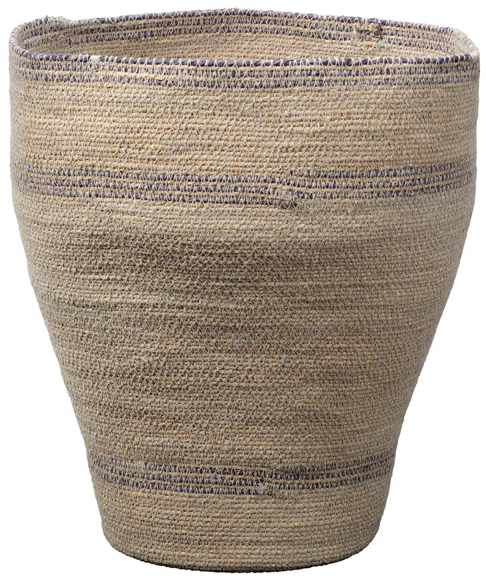 Image 2 Jamie Young Trophy Seagrass Decorative Basket 15.5" in Blue