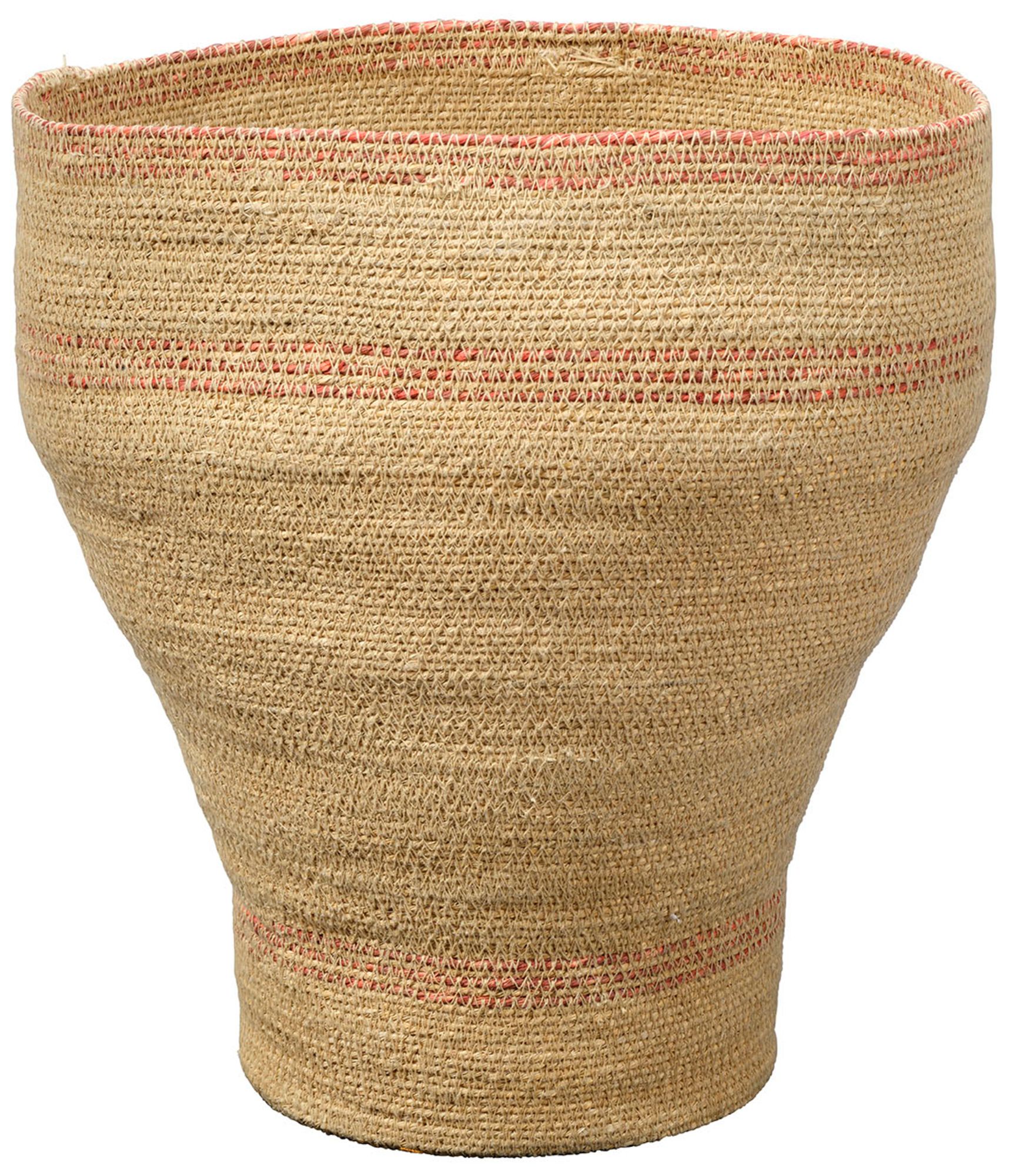 Image 2 Jamie Young Trophy Seagrass Decorative Basket 15.5" in Orange