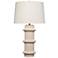 Jamie Young Trousdale Polyresin Table Lamp with Linen Shade