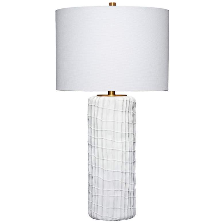Image 1 Jamie Young Trunk Polyresin Table Lamp with Linen Shade