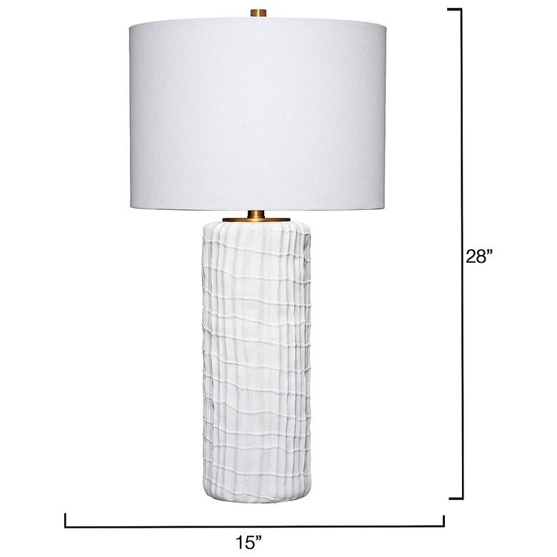 Image 3 Jamie Young Trunk Polyresin Table Lamp with Linen Shade more views