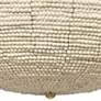 4_Jamie Young Tsunami 24" Wide White Wood Bead Ceiling Light more views